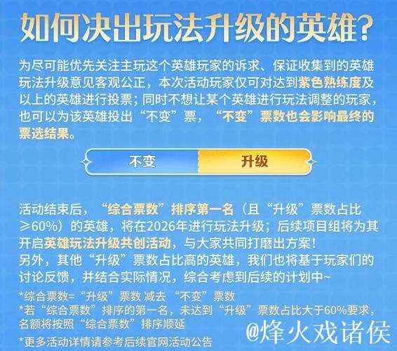 2025英雄玩法升级全民票选正式启动，快来参与吧！